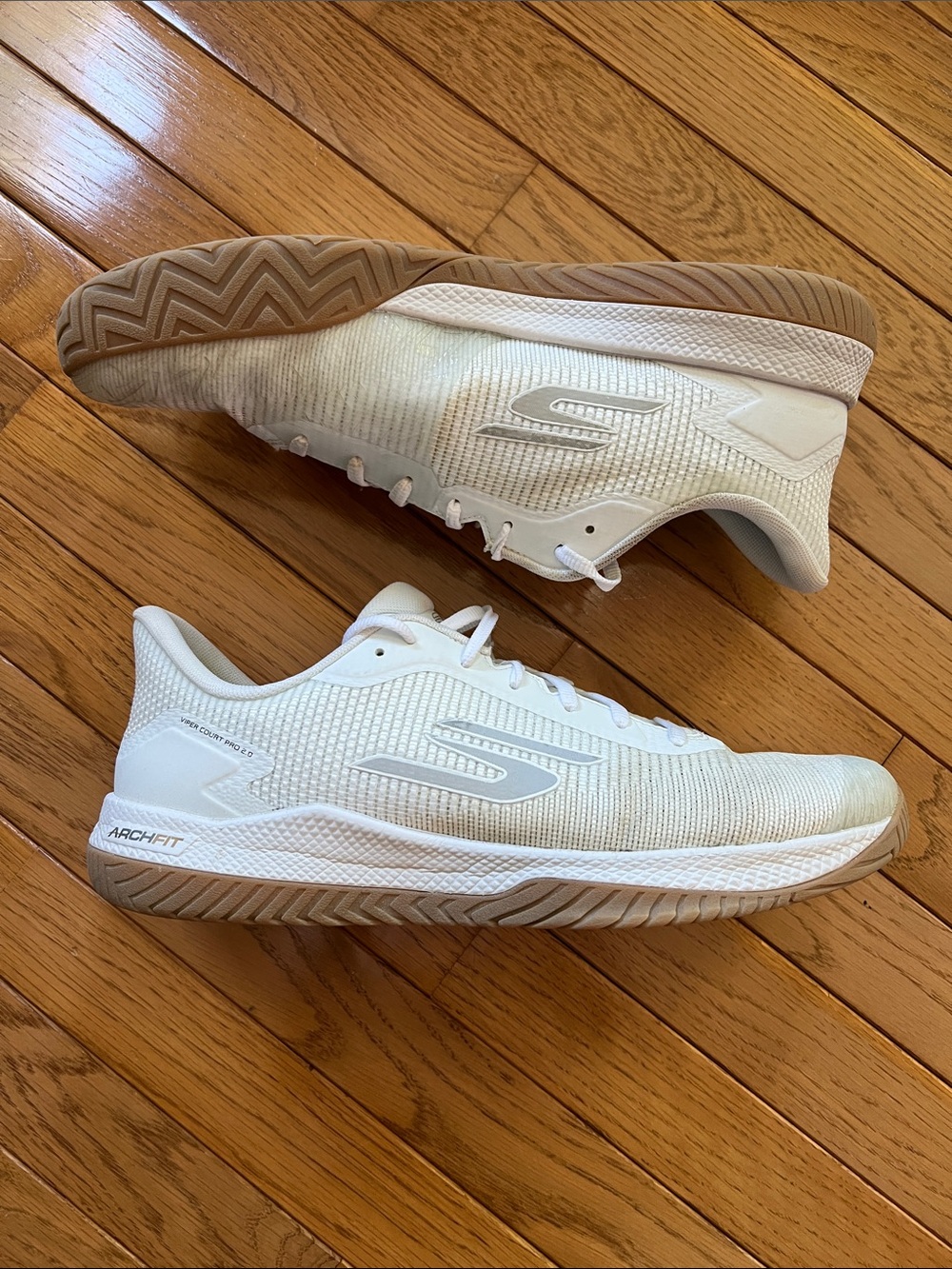Skechers Viper Court Pro 2.0 - Pickleball Shoes. Mens 13. White gum sole - Picture 2 of 9